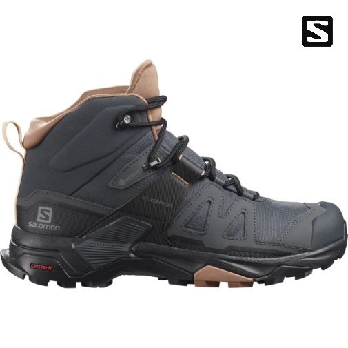 Botas Caminhada Salomon X Ultra 4 Mid GTX Feminino Pretas | PT Z15302